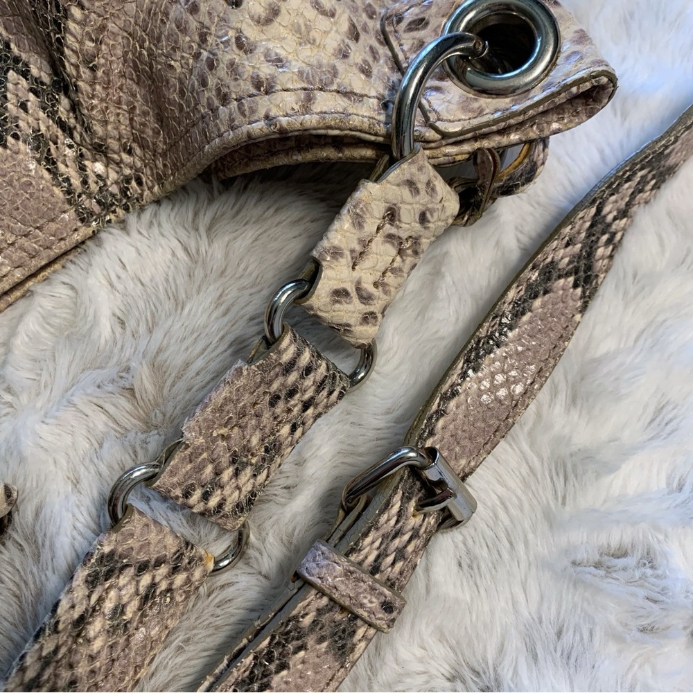 Cole Haan Snakeskin Embossed Python Print Satchel… - image 9